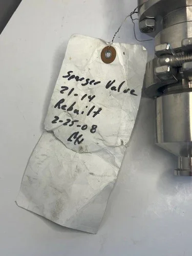 Steriflow 3/4" Jordan Valve Model 97 Stainless Sanitary Control Valve — product image 8 of 10