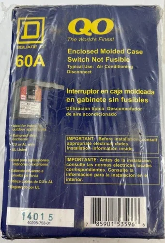 Square D QO200TR Enclosed Molded Case Switch — product image 3 of 6