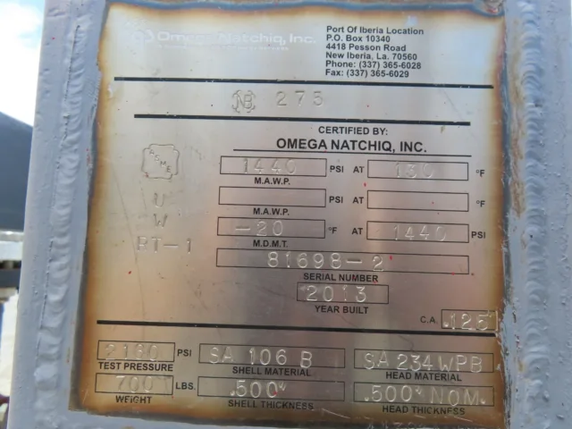 Omega Natchiq Vertical Coalescer Skid with Pentair LiquiSep FL8.02501H02 — primary product image