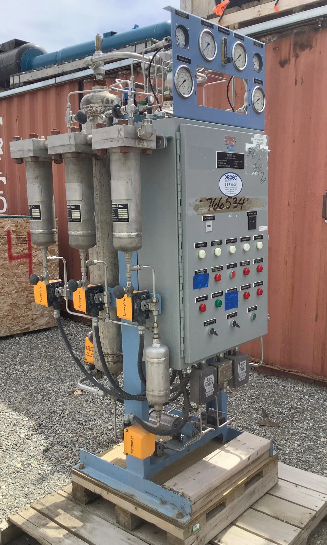 Xebec 8HD06-1200 High Pressure Twin Tower Heatless Regenerative Air Dryer — primary product image