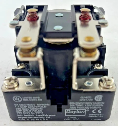 Dayton 5Z556 Power Relay, 12VDC, 30A, DPST-NO — product image 3 of 7