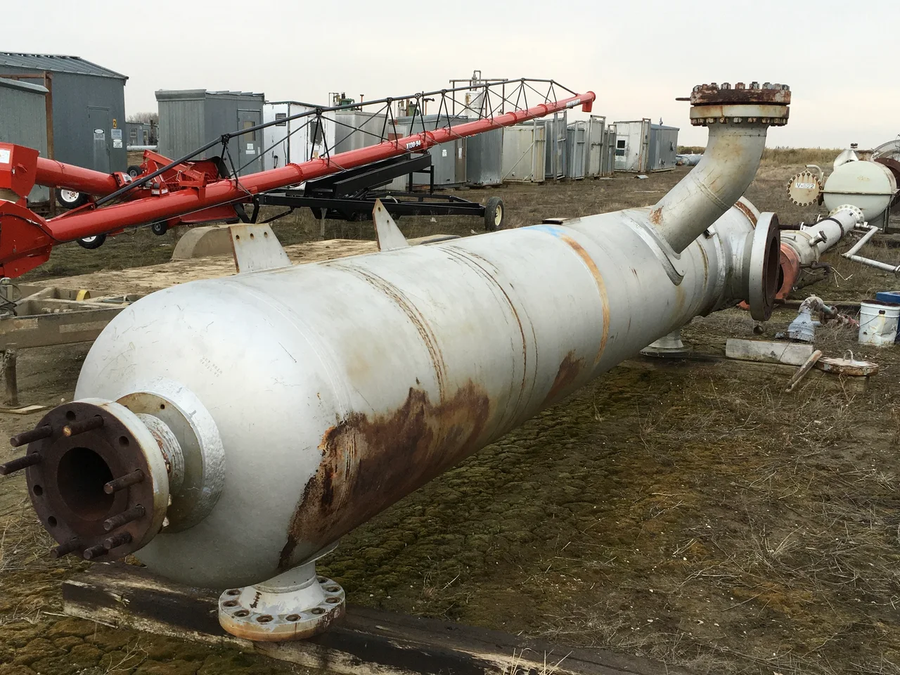E.A. Kutryk Industries 36" x 20'6" Sweetening Vessel with Sparger Bar, Serial 3488-2 — primary product image