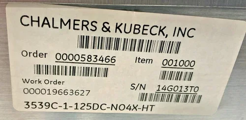 Dresser Consolidated Power Relief Ball Valve Controller 3539C-1-125DC-N04X-HT — product image 9 of 10