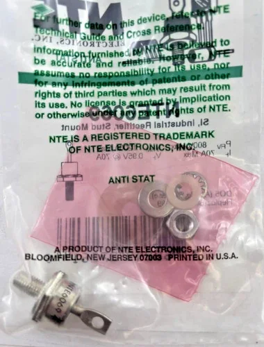 NTE Electronics NTE6069 Silicon Industrial Rectifier Stud Mount — product image 2 of 2