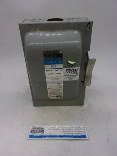 ITE Gould HU322 General Duty Safety Switch, 60A, 2P, Fusible, 240V, NEMA 1 — primary product image
