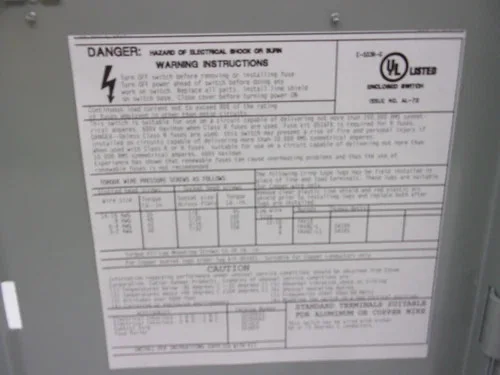 Eaton Cutler-Hammer DH261NRK Heavy Duty Safety Switch, 30A, 600V, 2-Pole Fusible, NEMA 3R — product image 7 of 10