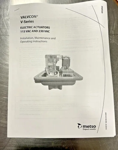 Metso 9180 T-316 3-Inch Flanged Ball Valve with Valvecon V-Series Electric Actuator — product image 8 of 10