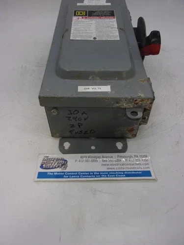 Square D H321AWK Heavy Duty Safety Switch, 30A, 2P, Fusible, 240V, NEMA 3R — product image 8 of 8