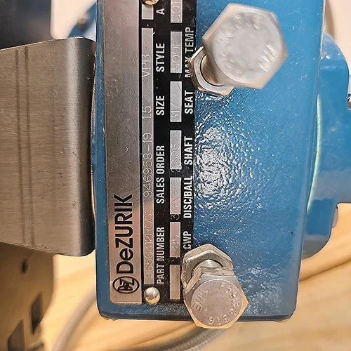 Dezurik 1.5" VPB Actuated Ball Valve 9656312R001 with ABB PositionMaster EDP300 — product image 4 of 6