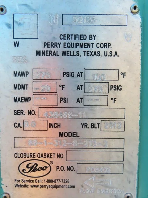 PECO Series 89 Vertical Gas Coalescing Filter 6-3/4" x 4' 275# — product image 4 of 9