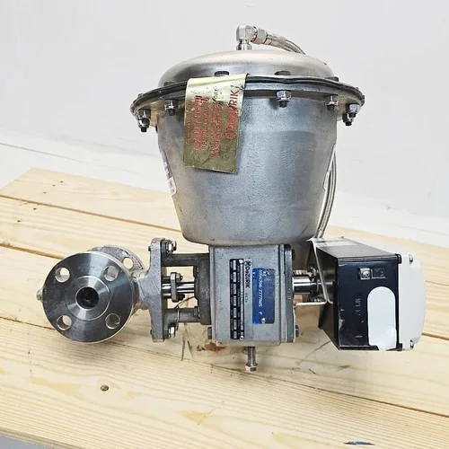 Dezurik 1" VPB Actuated V-Port Ball Valve 9687400R001 with ABB Position Master EDP300 — primary product image