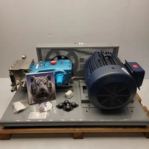 Cat Pumps 3801K.CO2 Triplex Plunger Pump with 15 HP Marathon Electric Motor — primary product image
