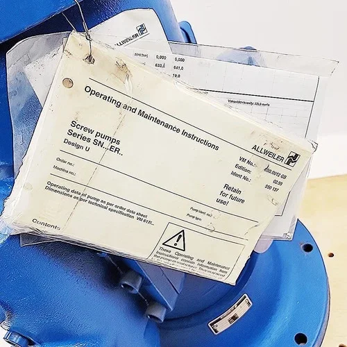 Allweiler SNS660ER44U12.1-W1 Three-Screw Pump — product image 6 of 7