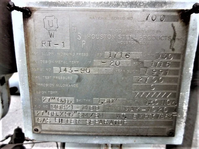 Dickson Welding Horizontal Air Receiver Tank 48in x 40ft — product image 7 of 13
