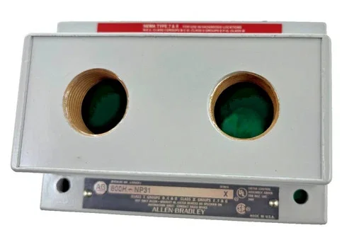 Allen Bradley 800H-NP31 Heavy Duty Enclosure Cover, Types 7 & 9, 2 Holes — product image 4 of 6