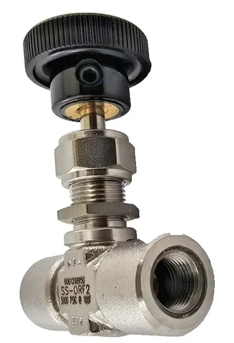 Swagelok SS-ORF2 Integral Bonnet Needle Valve, 1/8 in. O-Ring Face Seal, 316 Stainless Steel — product image 3 of 4