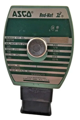 ASCO Red Hat II Solenoid Valve SC8320G172 120V — primary product image
