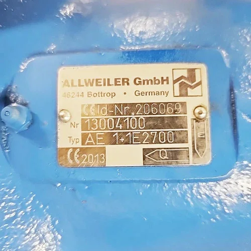 Allweiler AE1+1E2700 Progressive Cavity Pump — product image 11 of 12