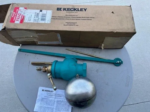 Keckley 227SG/IB Type 27 Float Valve with No. 62 Lever Valve, 2" NPT, 7" Diameter Float Ball — primary product image