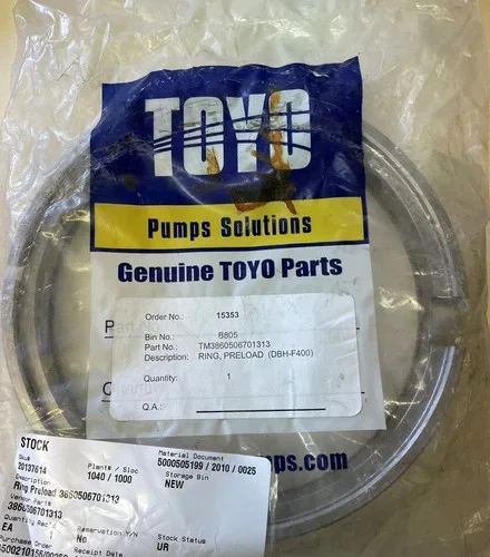 Toyo Preload Ring TM3860506701313 for DBH-F400 Pump — primary product image