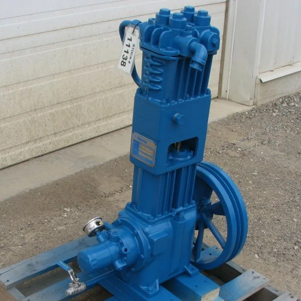 Hycomp 2AN8-321-AJMVO-20 Oil-Free Two-Stage Air-Cooled Gas Compressor Block with Flywheel — primary product image