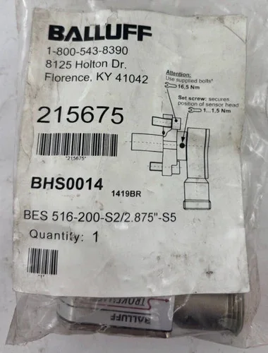 Balluff Strokemaster Inductive Sensor BHS0014 BES 516-200-S2/2.875"-S5 — primary product image