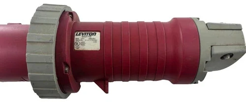 Leviton 460P7W Watertight Pin and Sleeve Plug, 60A, 480VAC, 3 Phase — primary product image