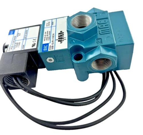 MAC Valves 55 Series Solenoid Valve 55B-12-PI-112CA with PID-112CAAA Coil — product image 3 of 6