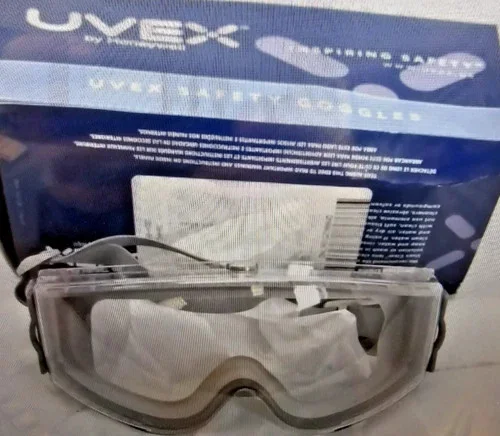 UVEX Stealth Safety Goggles S3960C Gray Body Clear XR Lens — primary product image