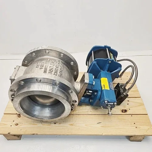 DeZURIK 10" V-Port Ball Control Valve VPB CL-150 with PMV P5 Positioner — primary product image