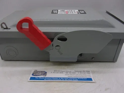 Murray HHN362AW Heavy Duty Safety Switch 60A 3P 600V Fusible NEMA 3R — product image 7 of 8