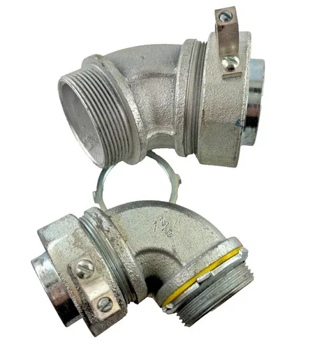 Eaton Crouse-Hinds LT15090G 1-1/2" 90-Degree Liquidtight Grounding Connector without Insulated Throat (Quantity 2) — product image 3 of 5