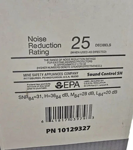 MSA 10129327 SoundControl SH Earmuffs 25 NRR Gray/Black Cap-Mounted — product image 3 of 3