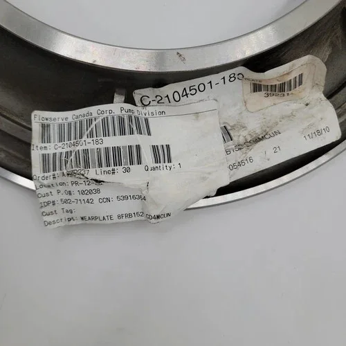Flowserve Worthington 8FRBH-152 Wear Plate C-2104501-183 CD4MCuN — product image 5 of 12
