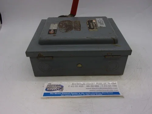 Cutler-Hammer DU361U Heavy Duty Safety Switch 30A 600V 3P Non-Fusible NEMA 1 — product image 7 of 8