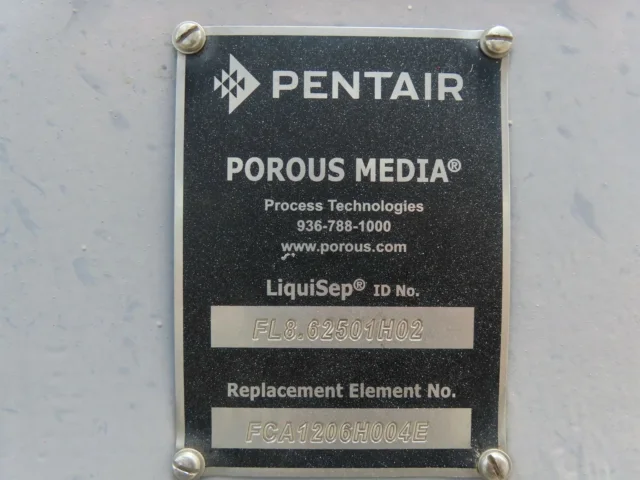 Omega Natchiq Vertical Coalescing Filter Separator Skid with Pentair LiquiSep Elements — product image 4 of 8