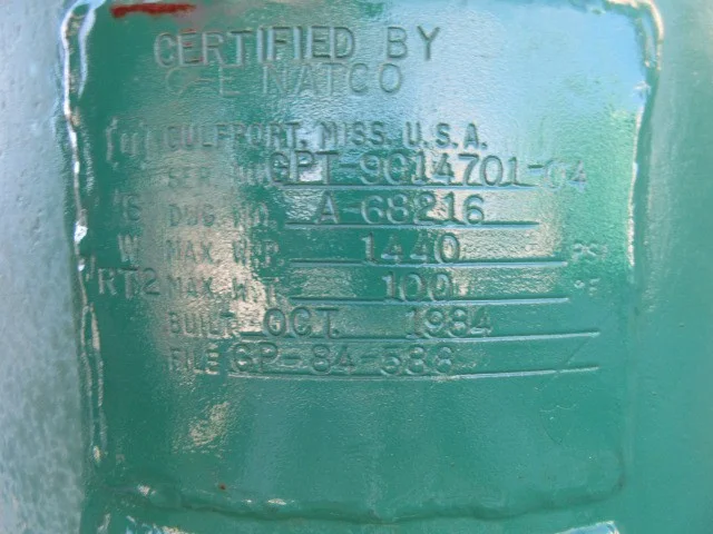 C-E Natco High-Pressure Vessel GPT-9014701-04, 16" x 5' — product image 7 of 11