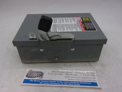 Square D DU321 General Duty Safety Switch 30A 3P Non-Fusible 240V NEMA 1 — product image 5 of 8