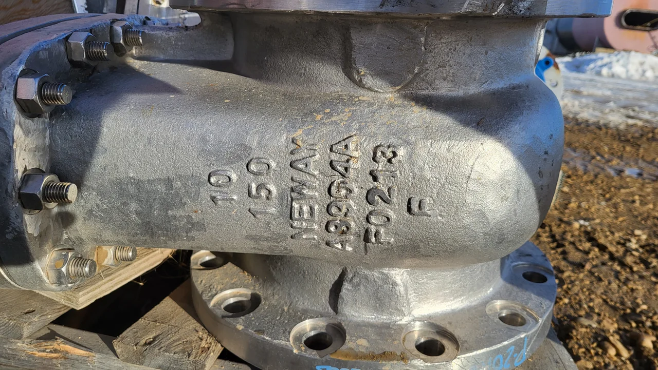 Neway 10-Inch Class 150 Cast Duplex Stainless Steel Gate Valve Fig. No. 10G1RZF53HFW-T-600-NC-G — product image 2 of 4