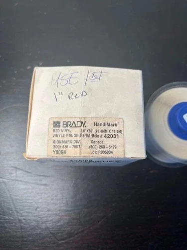 Brady HandiMark Vinyl Label Tape - 42027 Green and 42031 Red, 1" x 30' — product image 3 of 9
