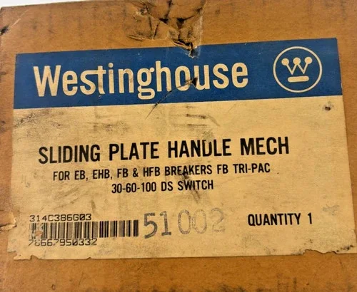 Westinghouse Sliding Plate Handle Mechanism 314C366G03 for EB, EHB, FB, HFB Breakers and FB Tri-Pac — primary product image