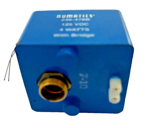 Numatics 236-478B Solenoid Coil 125 VDC 4 Watts With Bridge — product image 3 of 5
