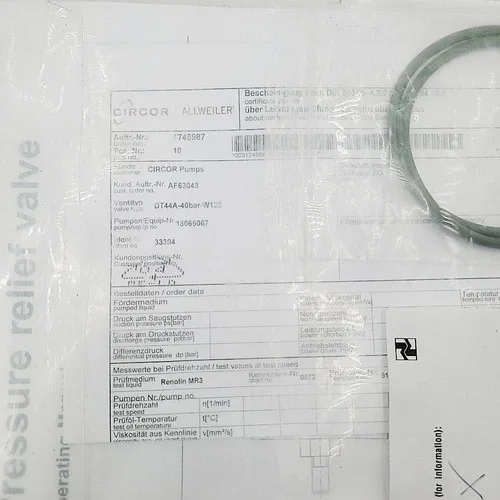Allweiler DT44A-W122 Pressure Relief Valve — product image 10 of 10