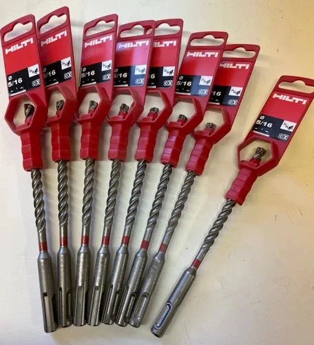 Hilti TE-CX 5/16 in. x 6 in. SDS Plus Masonry Drill Bit (Lot of 8) — primary product image