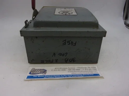 Westinghouse Heavy Duty Safety Switch HF261 30A 2P Fusible 600V NEMA 1 — product image 6 of 8