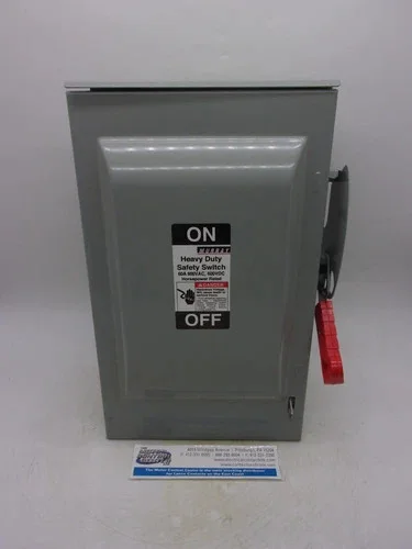 Murray HHN362AW Heavy Duty Safety Switch 60A 3P 600V Fusible NEMA 3R — product image 3 of 8