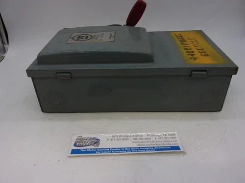 Westinghouse Heavy Duty Safety Switch HF261 30A 2P Fusible 600V NEMA 1 — product image 7 of 8