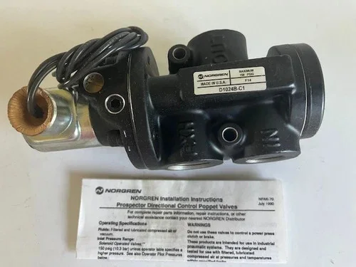 Norgren D1024B-C1 Poppet Solenoid Valve 3 Port 2 Position Normally Closed — product image 4 of 7