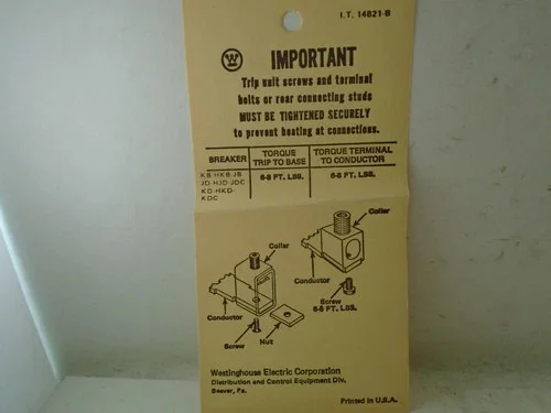 Cutler-Hammer JT3090T 90 Amp 3-Pole Thermal Magnetic Trip Unit — product image 5 of 12