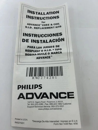 Philips Advance Core & Coil Ballast Kit 71A5792-001D — product image 4 of 8